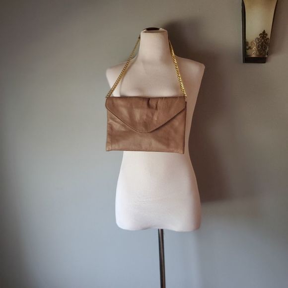 J. Crew Bags J Crew Leather Envelope With Shoulder Strap Bag Poshmark
